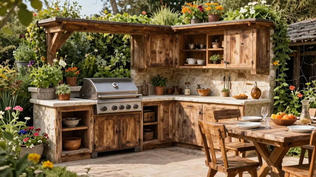 11 Farmhouse Outdoor Kitchen Ideas For A Rustic Hardworking Space Full Of Character