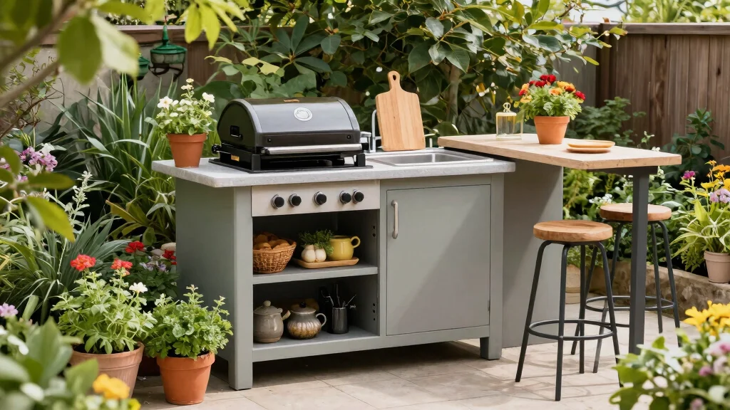 11 Mini Outdoor Kitchen Ideas That Pack Everything You Need Into A Surprisingly Small Space