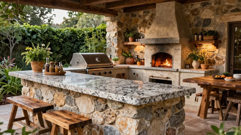 11 Outdoor Kitchen Stone Ideas For A Rugged Natural Finish That Only Gets Better With Age