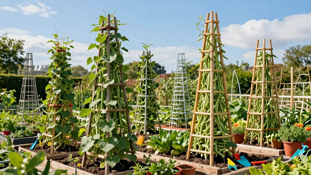 11 Pole Bean Trellis Ideas That Keep Your Harvest Off The Ground And Easy To Pick