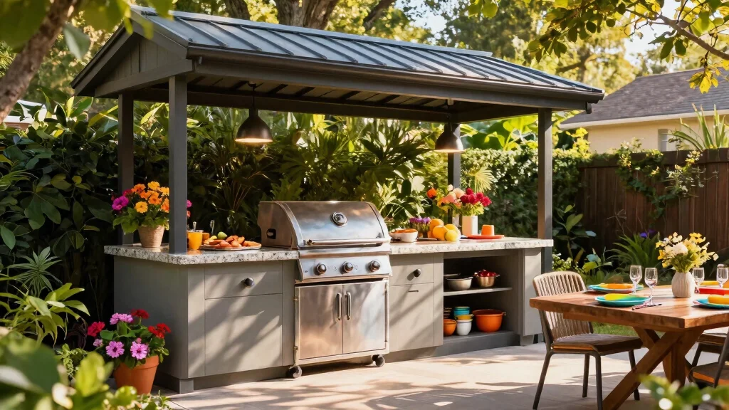 12 Covered BBQ And Grill Station Ideas For A Weatherproof Always-Ready Outdoor Setup
