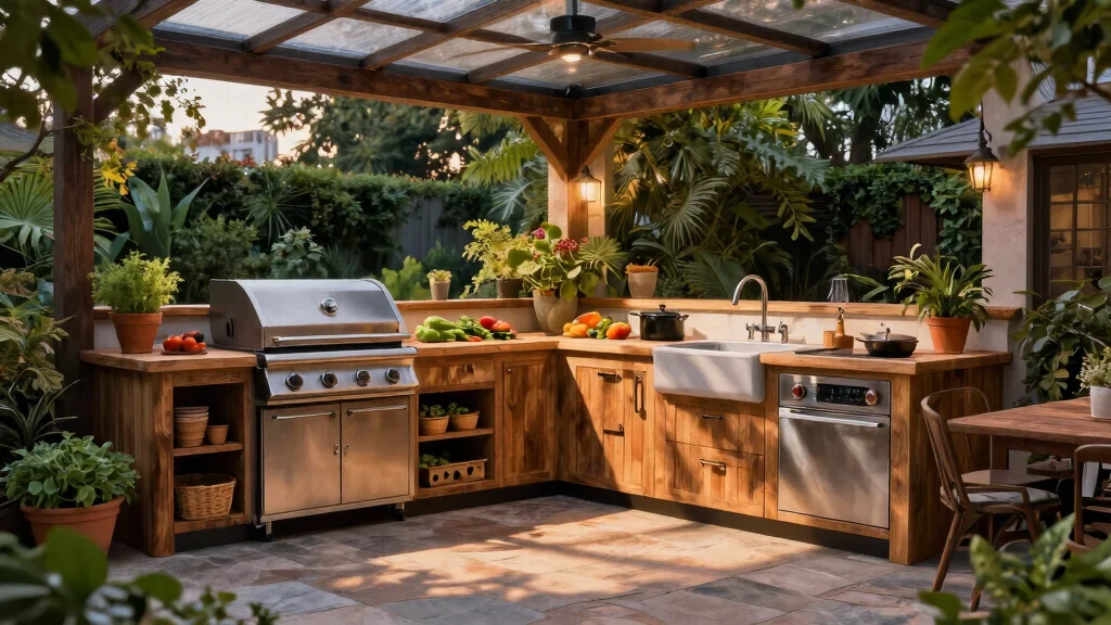 12 Enclosed Outdoor Kitchen Ideas For A Sheltered Weatherproof Space That Works In Any Season