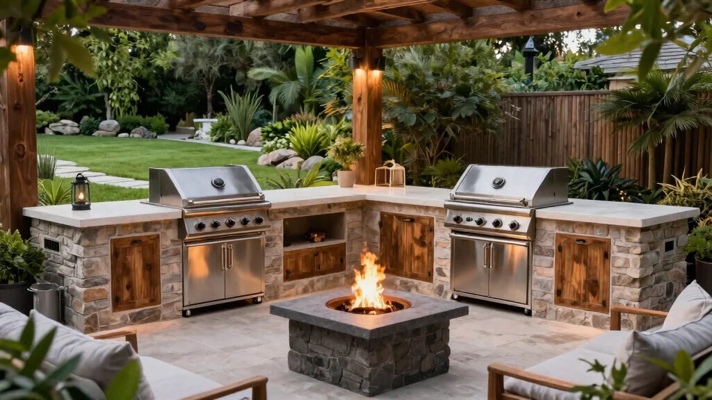 12 Modern Outdoor BBQ Area Ideas For A Sleek Structured Space That Takes Grilling Seriously