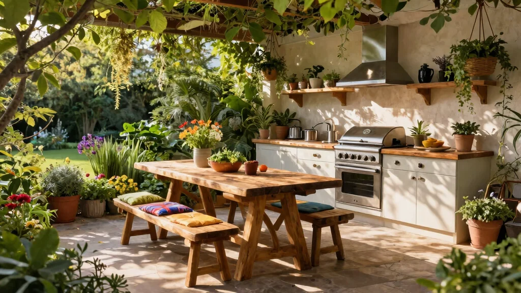 12 Semi-Outdoor Kitchen Ideas For A Sheltered Space That Blurs The Line Between Inside And Out