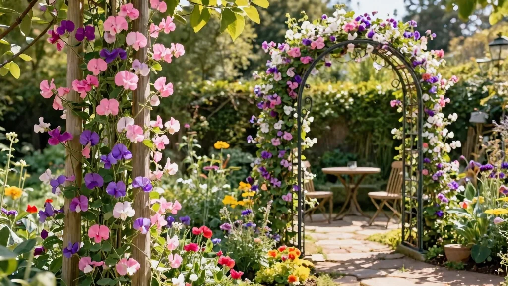 12 Sweet Pea Trellis Concepts For A Romantic Overflowing Floral Display All Season